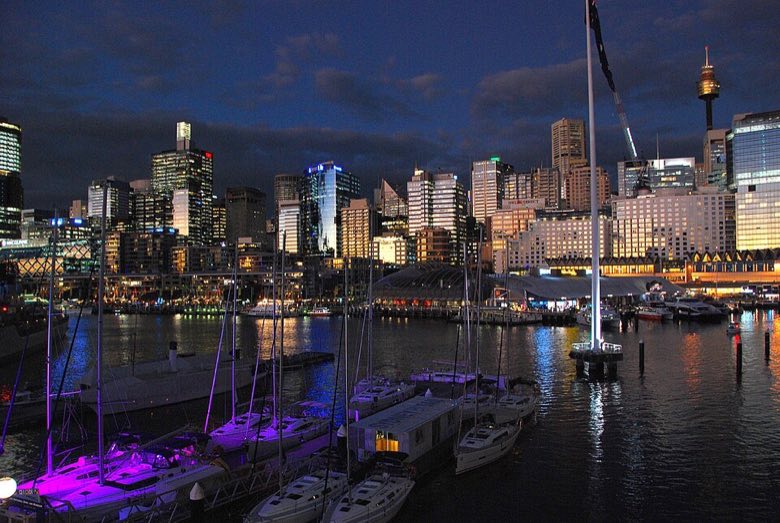 达令港夜景